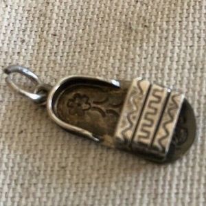 Vintage Sterling Silver Sandal Charm